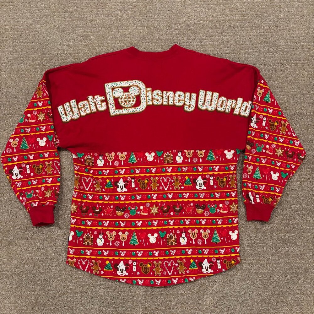 Walt Disney World 2019 Christmas Holiday Snacks Preowned Spirit Jersey - Size XS
